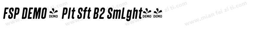 FSP DEMO - Plt Sft B2 SmLght字体转换